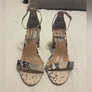 Steve Madden Snake Skin Heeled Sandal